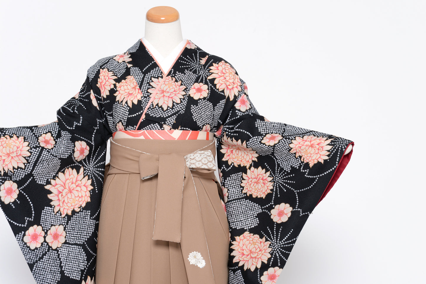 卒業袴のレンタル衣装 商品詳細ページ【古典、かわいい】【卒業袴121-h128】