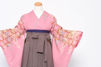 卒業袴のレンタル衣装 商品詳細ページ【古典、かわいい】【卒業袴125-h075】