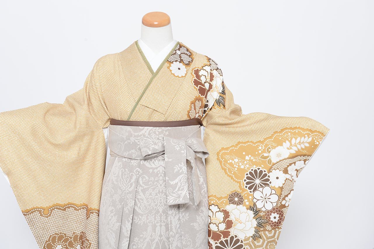 卒業袴のレンタル衣装 商品詳細ページ【カワイイ、ナチュラル】【卒業袴205-h139】